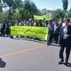 کارکنان و کارگزاران زیارتی استان اردبیل در راهپیمائی روز قدس 