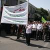 حضور گسترده کارکنان و کارگزاران حج و زیارت استان اردبیل در راهپیمایی روز جهانی قدس