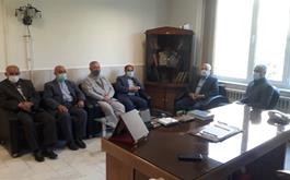 دیدار تعدادی از کارگزاران زیارتی با مدیر حج و زیارت استان اردبیل به مناسبت هفته حج و دهه کرامت
