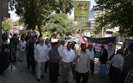 حضور زائران حج تمتع استان اردبیل در نماز عبادی سیاسی جمعه 